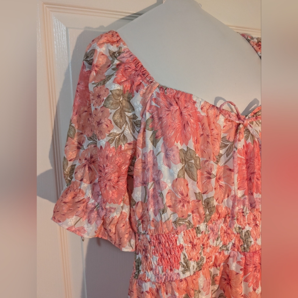 Adelyn Rae Pink Floral Dress - Picture 3 of 10